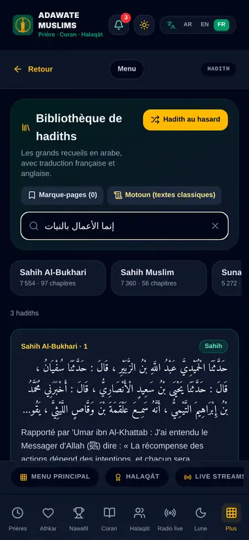 Les six livres de ḥadīth et les Quarante